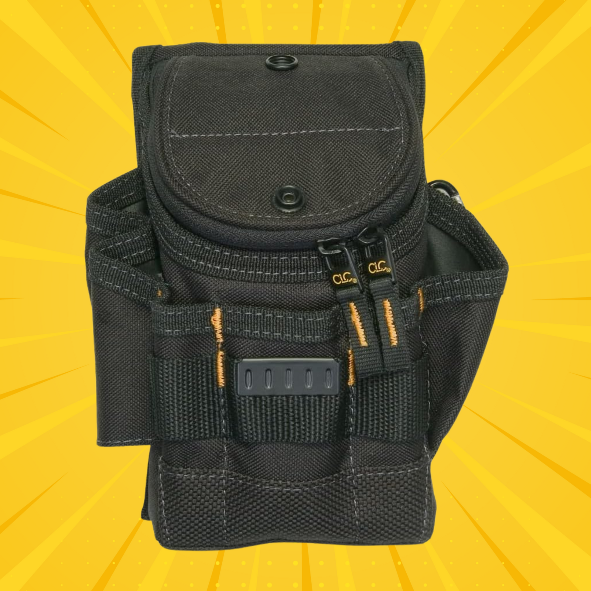 Custom Leathercraft Small 9-Pocket Utility Pouch - Grip Support Store