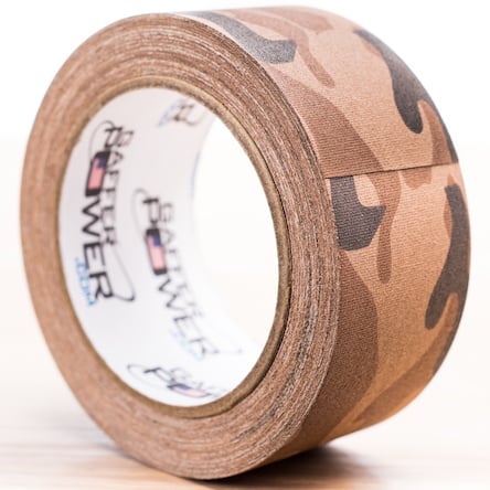 Gaffer Tape, 2 Inch x 25 Yards - Desert Tan Camouflage - Grip Support Store