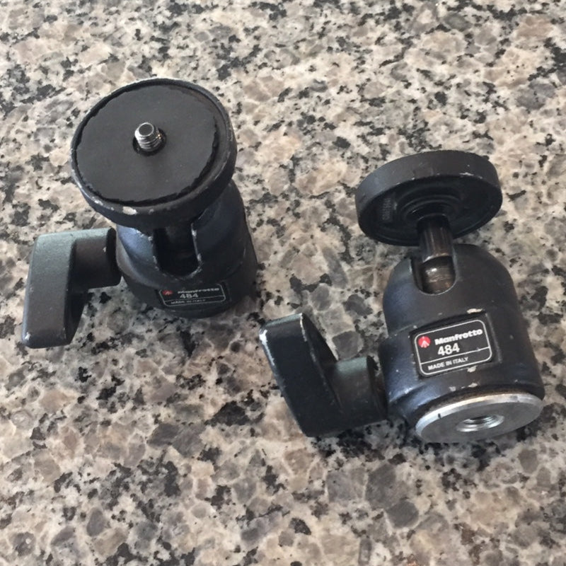 (2) Manfrotto 484 mini ball heads - On Clearance - Grip Support Store
