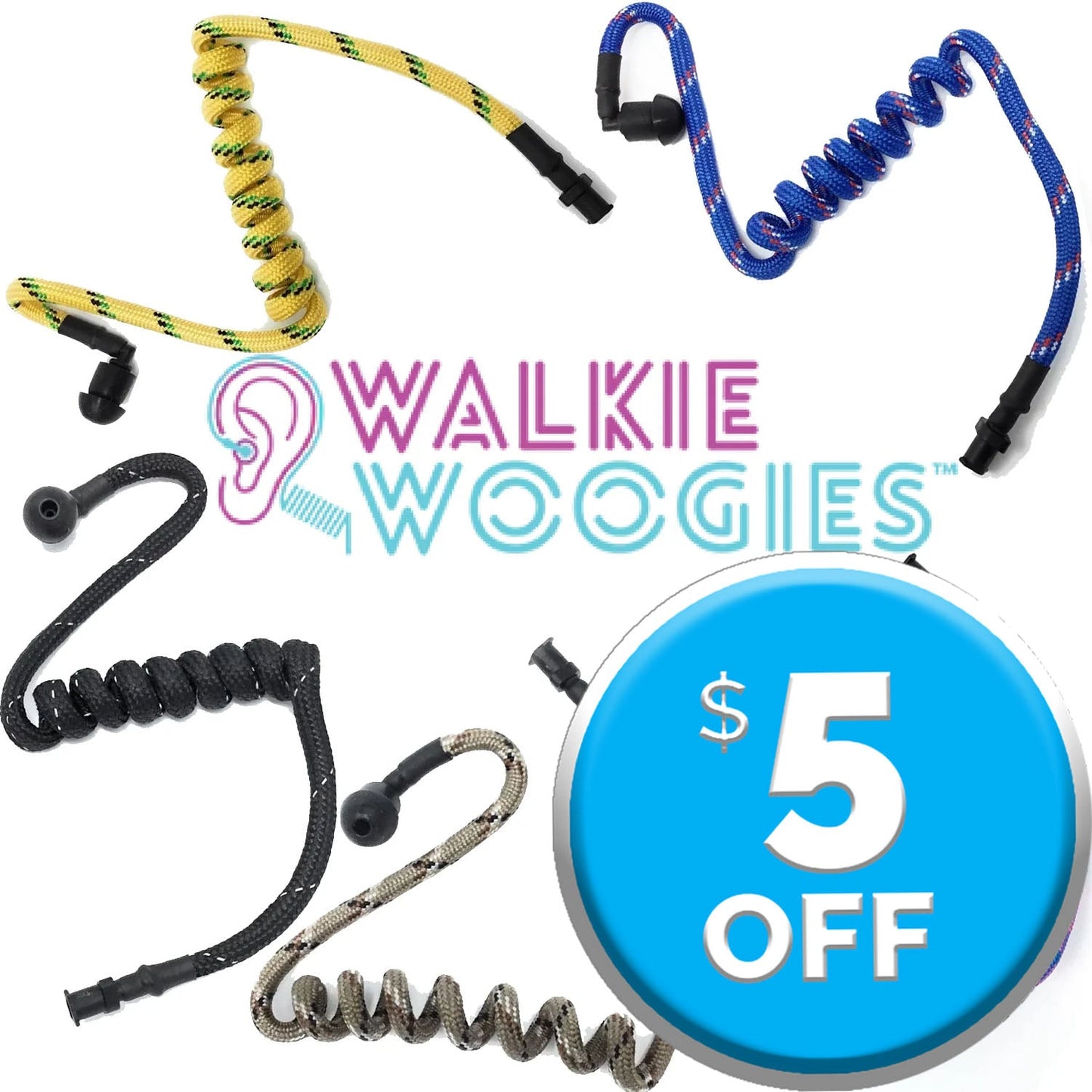 Walkie Woogies - Acoustical Surveillance Tube for Walkie Talkies (Various Colors) - Grip Support Store
