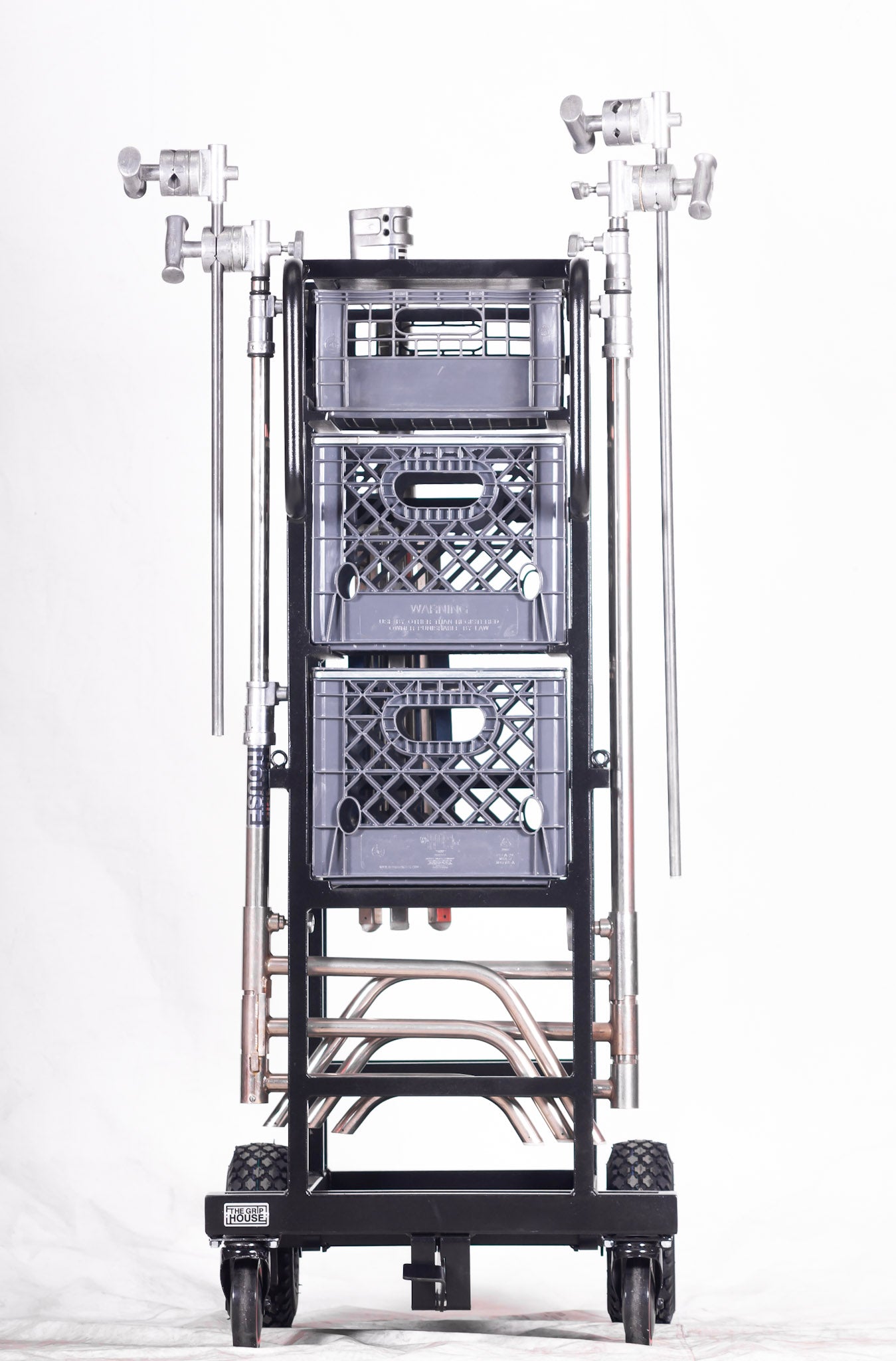 C Stand Utility Cart With Low Combo Bracket - Grip Support Store