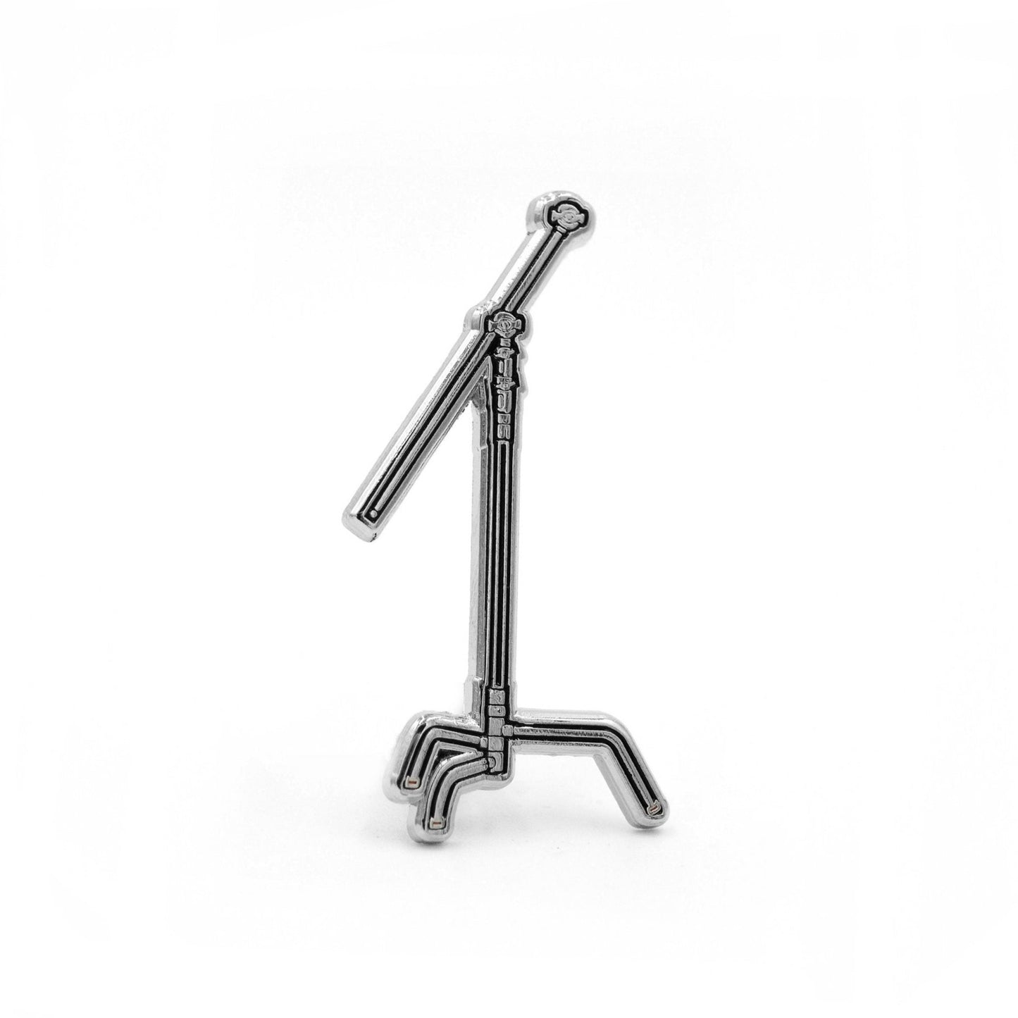 Classic C-Stand Enamel Pin-1.75" Nickel Metal - Grip Support Store
