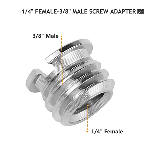 22 Pcs 1/4" - 3/8" Screw Adapter Kit - Grip Support Store
