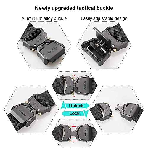 Tactical Rigger Belt, 1.5" Nylon Web Work Belt with Heavy Duty Quick Release Buckle - Grip Support Store