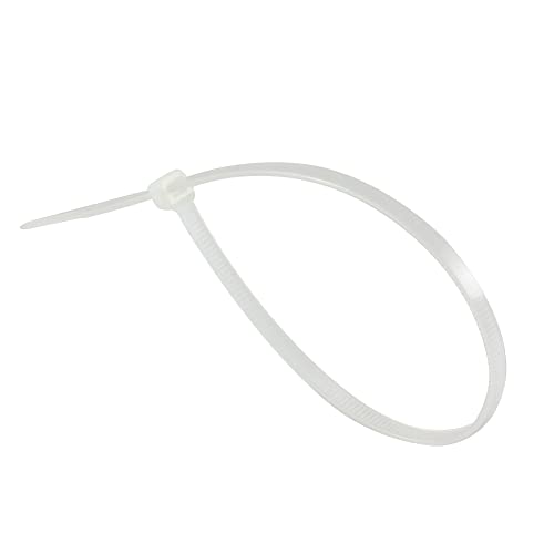 12" White Zip Ties, 100 Pack, 50lb Strength - Grip Support Store