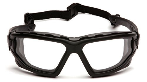 Slim Safety Goggle, Black Frame/Clear Anti-Fog Lens - Grip Support Store