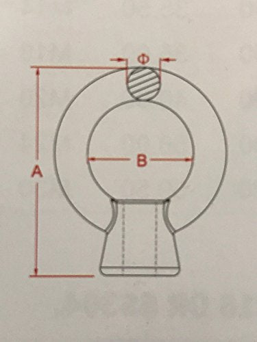 3/8" Lifting Eye Nut - UNC Marine Grade - Grip Support Store