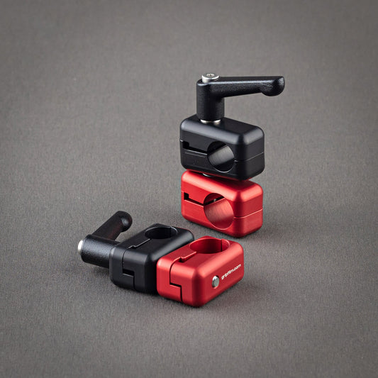 16mm  - 19mm SWIVEL CLAMP WITH ADJUSTABLE CLAMPING LEVER SET - Grip Support Store