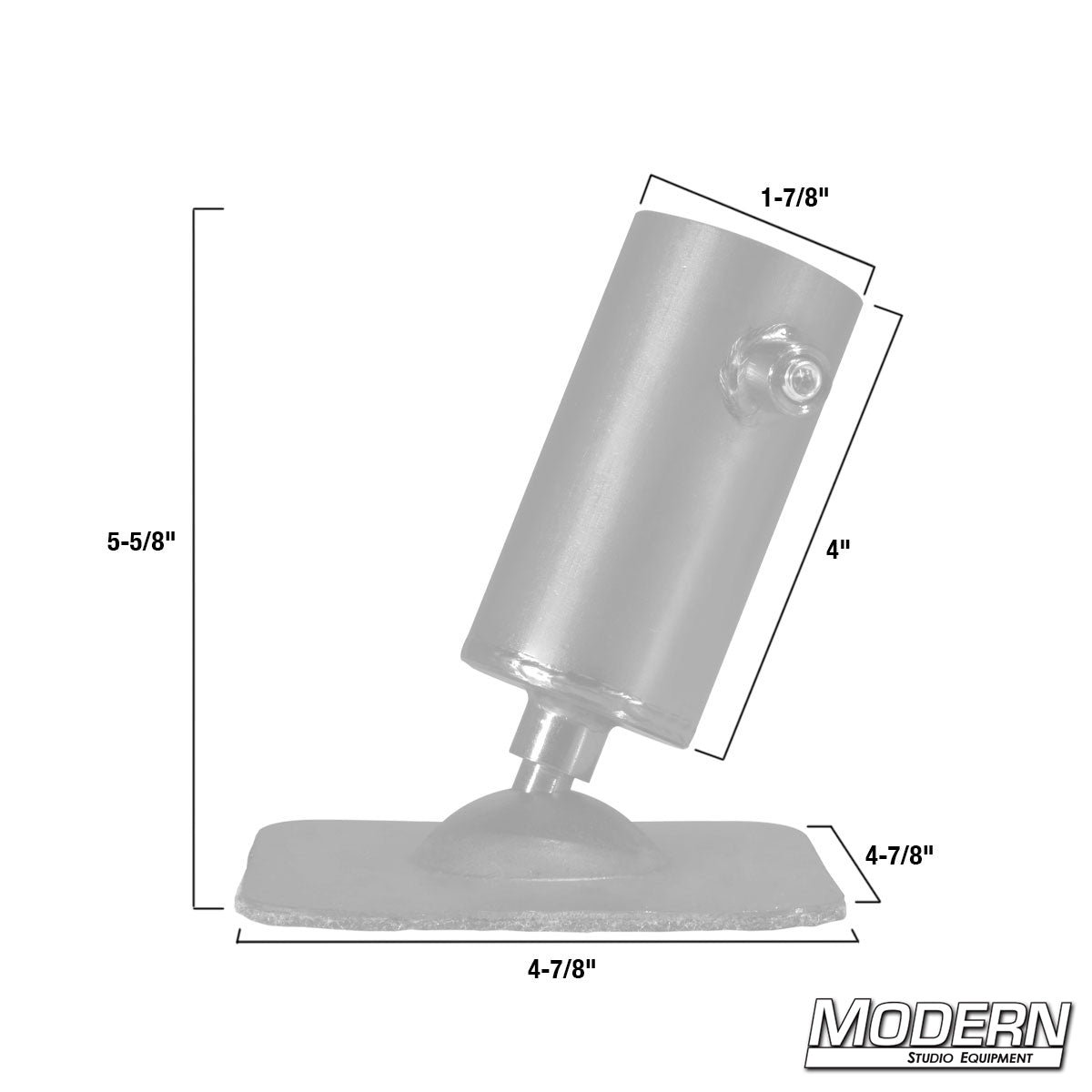 Pipe Flange Base with Swivel for 1-1/4" Speed-Rail® - Grip Support Store