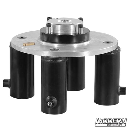 Adjustable 1-1/4 inch Speed-Rail Mitchell Riser showing top and bottom sections for rigging support.