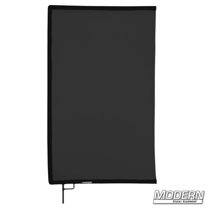 24x36 Black artificial silk scrims for soft light diffusion and glare reduction in professional film, TV, and photography lighting setups.
