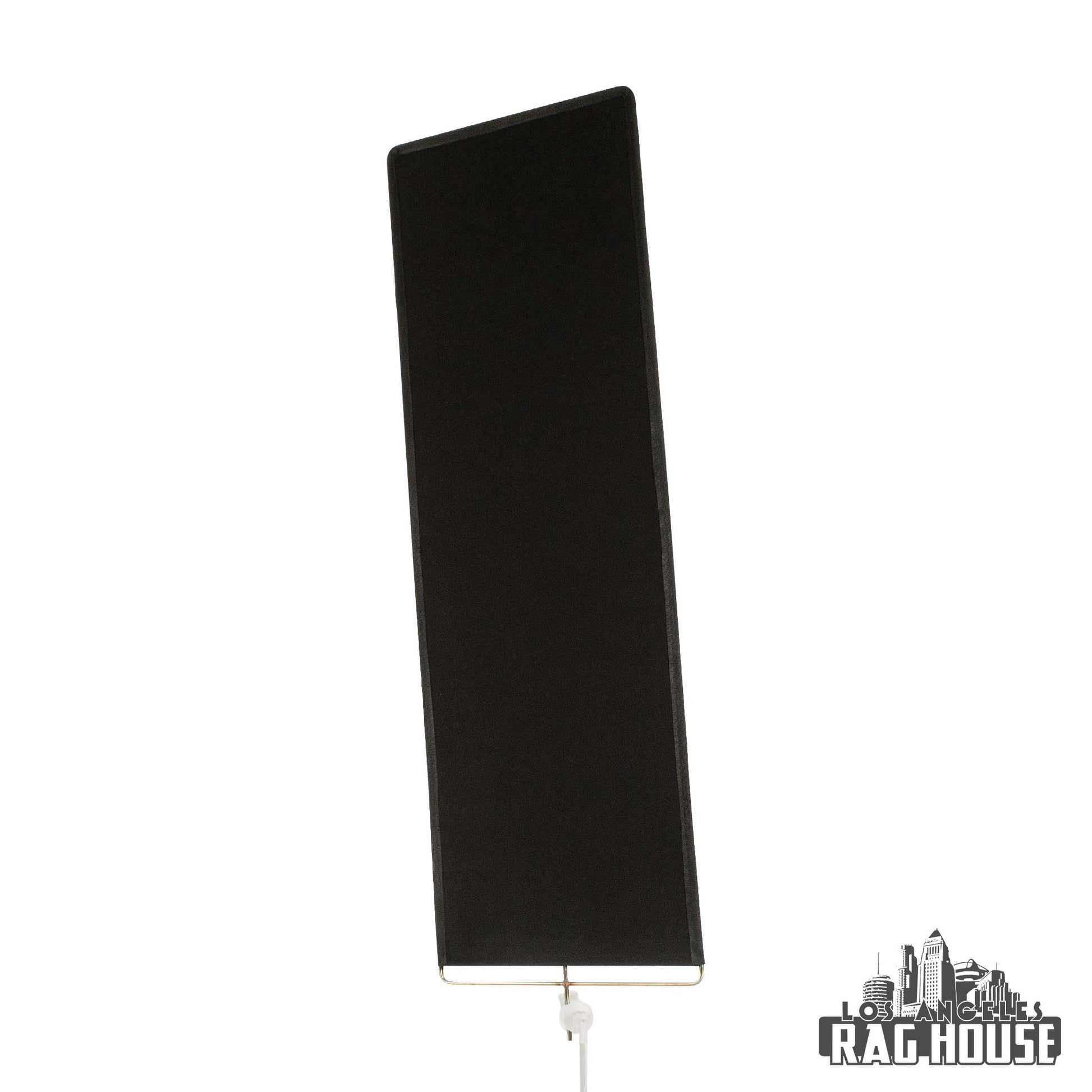 18"x48" Solid Black Flag Cutter by LA Rag House - solid black blade cutter