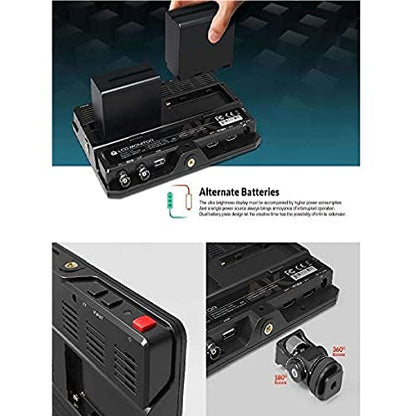 H7S 7" Full HD Field LED Monitor with 4K HDMI & SDI, Built-In Speaker, 1920x1200 - Grip Support Store