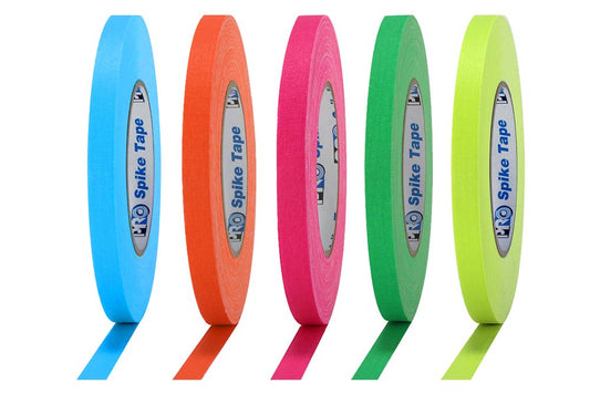 Spike Gaffers Tape - 5 Bright Neon Gaffer Tape Colors