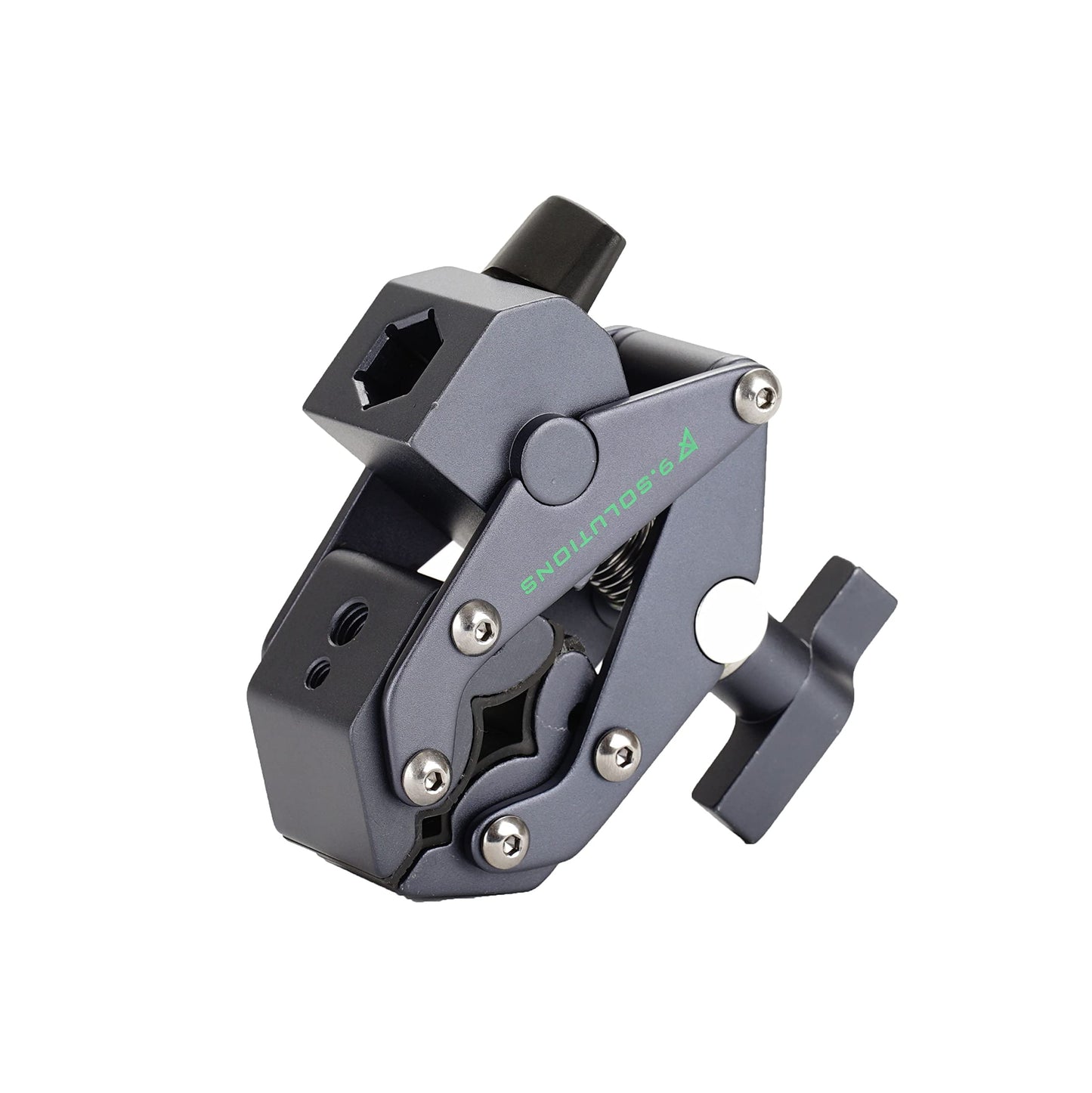 Savior Clamp With Socket, Articulated Jaws, Hexagonal Socket for 5/8" Pins, Max Load: 66lbs, 9.XS1005B, fit firmly onto any oddly shaped object