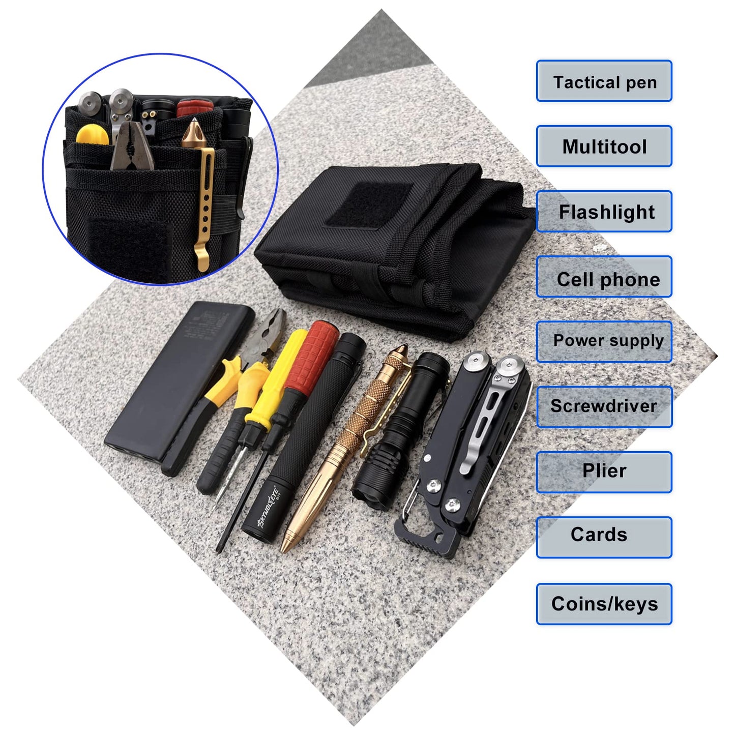 Multitool Organizer Tool Pouch