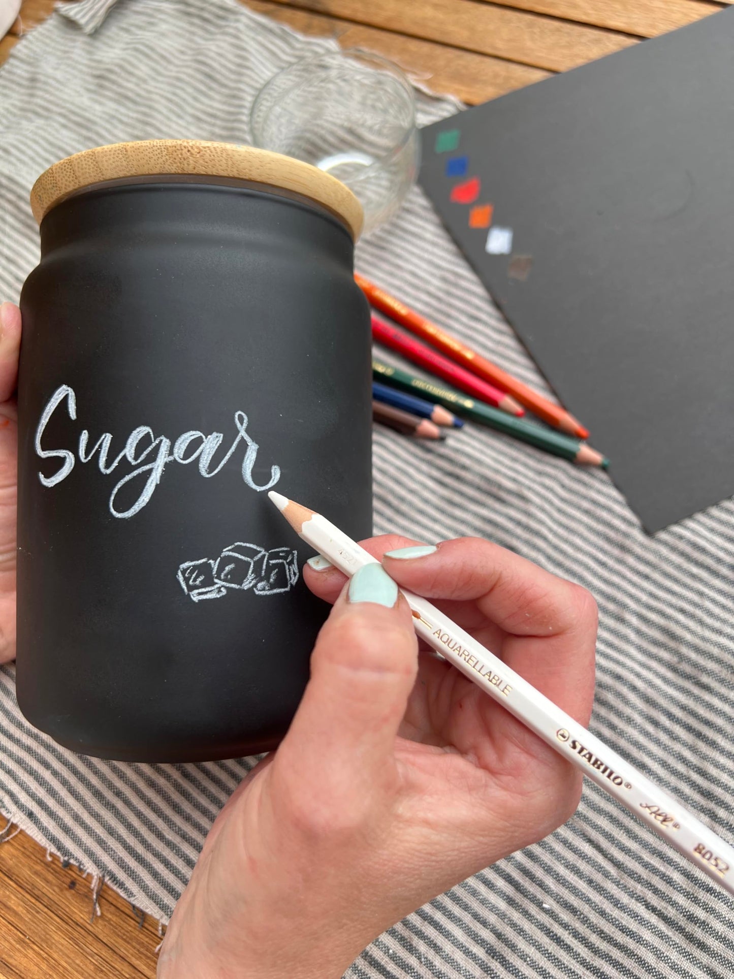 Stabilo Pencil for Almost All Surfaces, 3.3 mm, White, Pack of 12