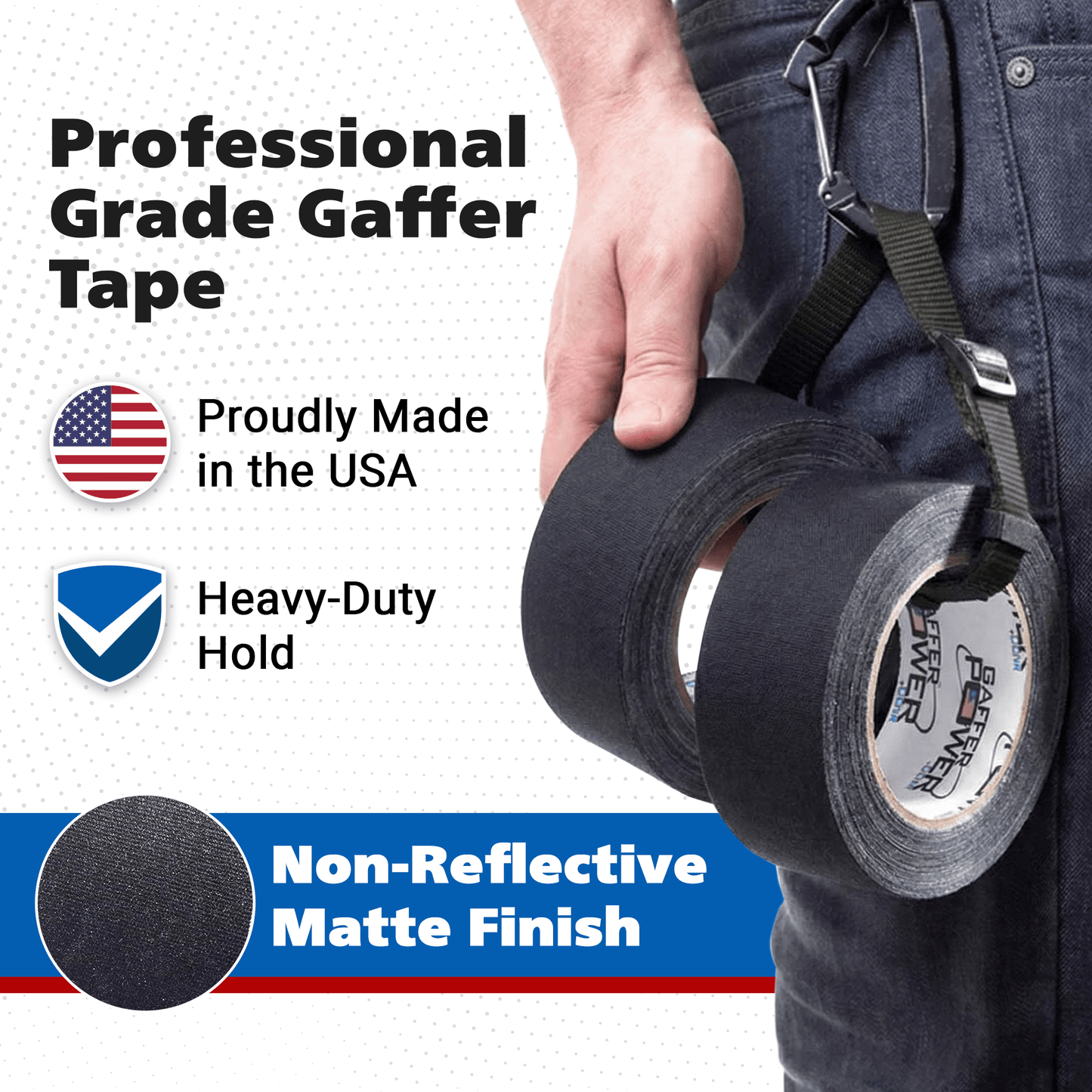 Gaffer Tape — Black 2" x 30yd