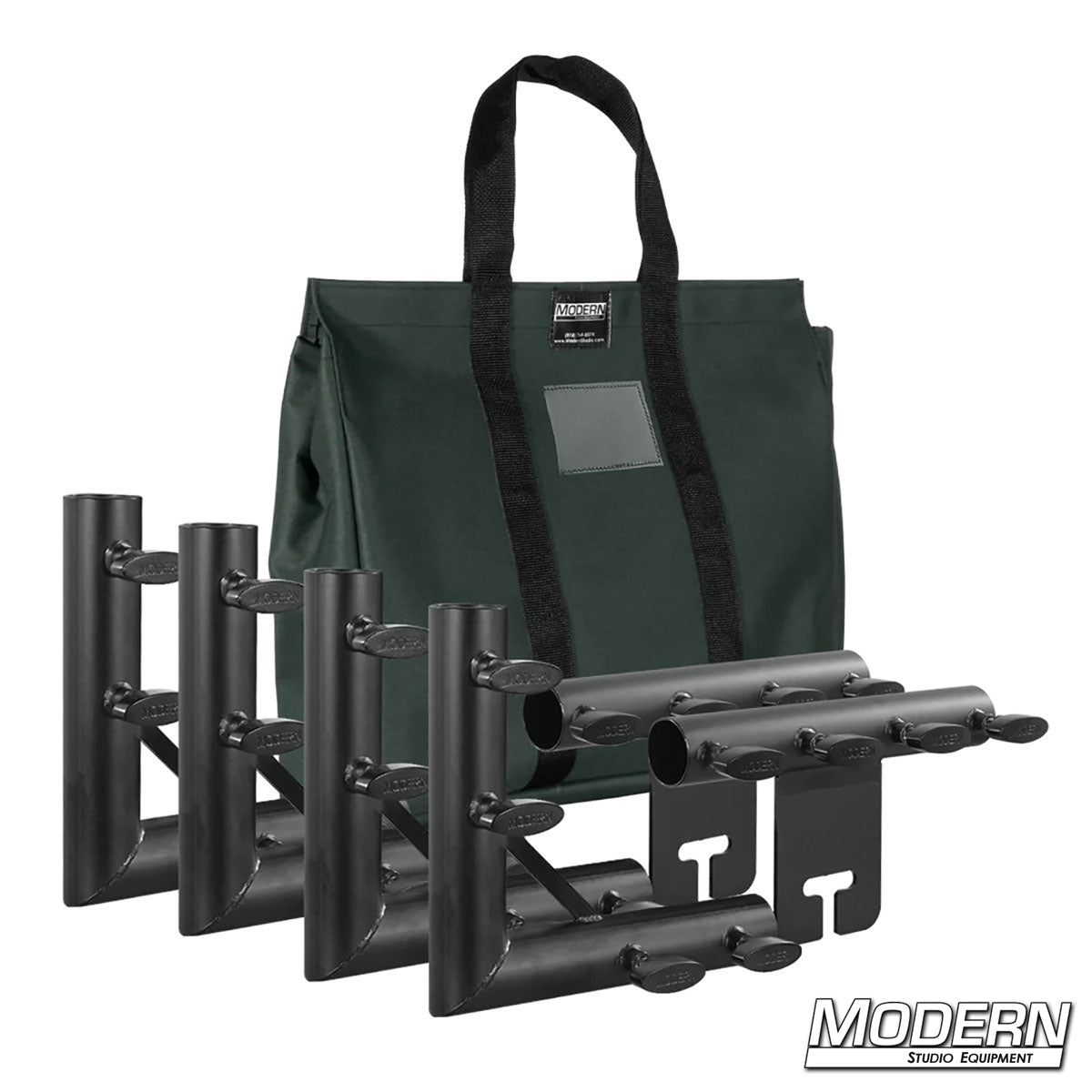 1-1/4-Inch Frame Kit with T-Handles– Heavy-Duty Speed-Rail® Grip Frame for Film Lighting and Rigging | Modern Studio Equipment. GREEN
