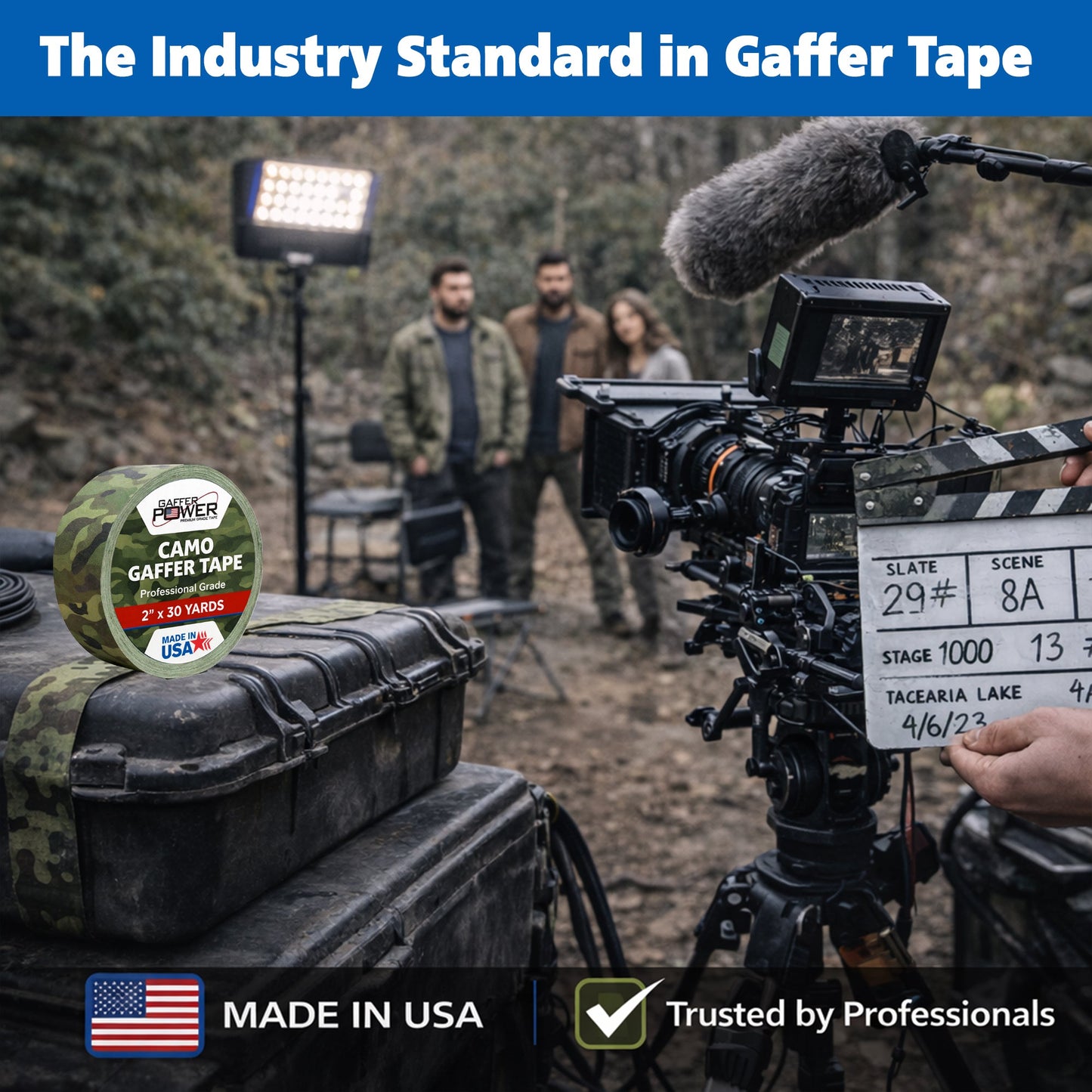 Gaffer Tape - Army Green Camo 2" x 25yd
