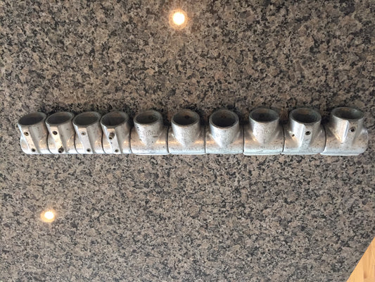 (10) 1.25 Speed rail fittings Tee’s and Tee-e - On Clearance - Grip Support Store