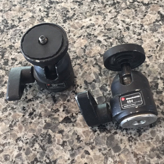 (2) Manfrotto 484 mini ball heads - On Clearance - Grip Support Store