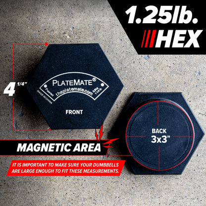 1.25 lb Hex PlateMate (Pair)