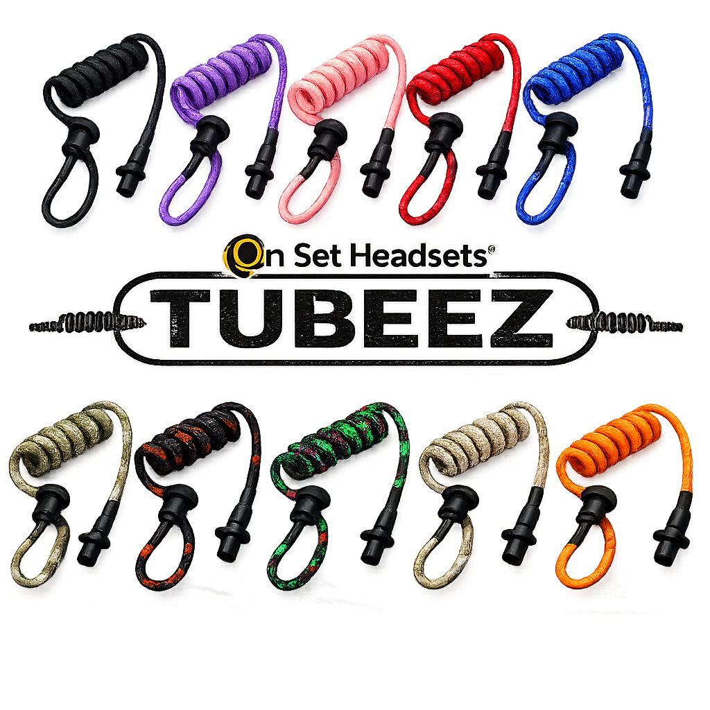 Tubeez fabric earpiece for walkie headsets - On Set Headsets