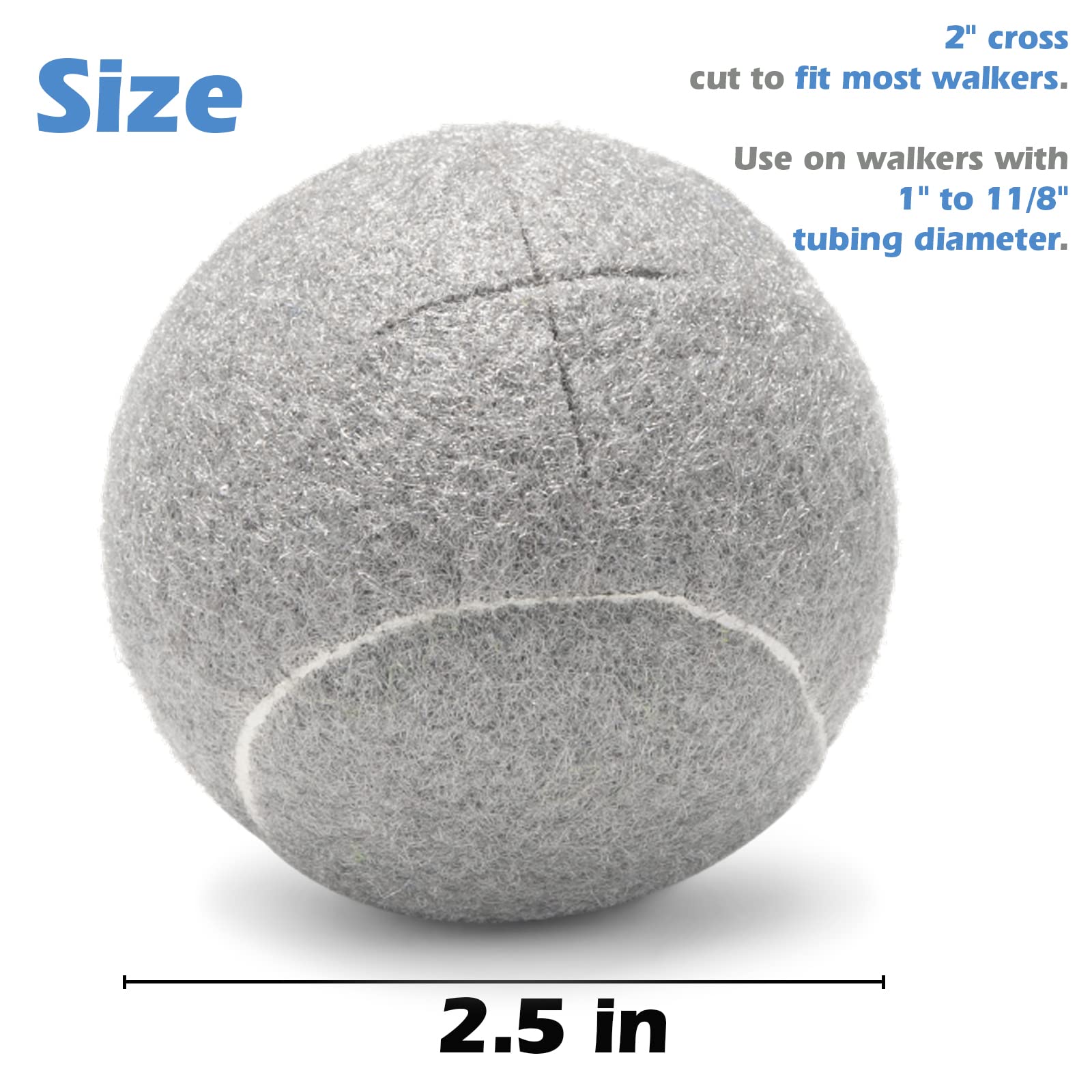 Pre-cut Tennis Balls for Stand Legs - 8 Pack - Grip Support Store