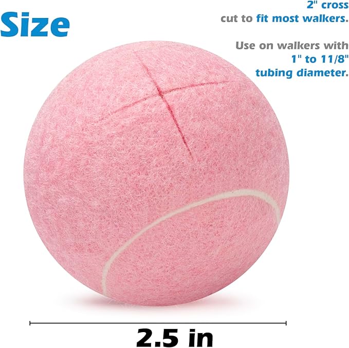Pre-cut Tennis Balls for Stand Legs - 8 Pack - Grip Support Store