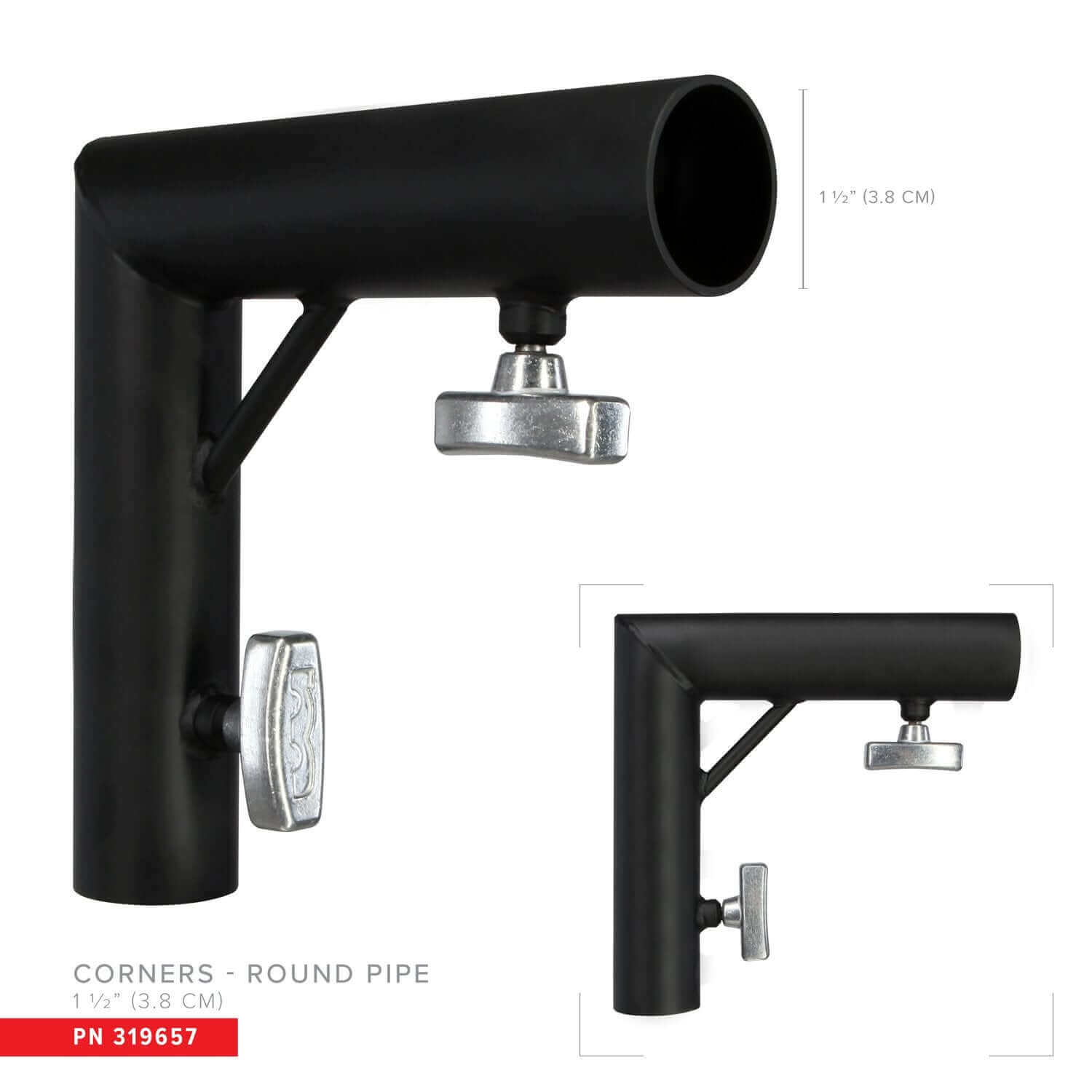 Corner for 1-1/2" Pipe - Grip Support Store