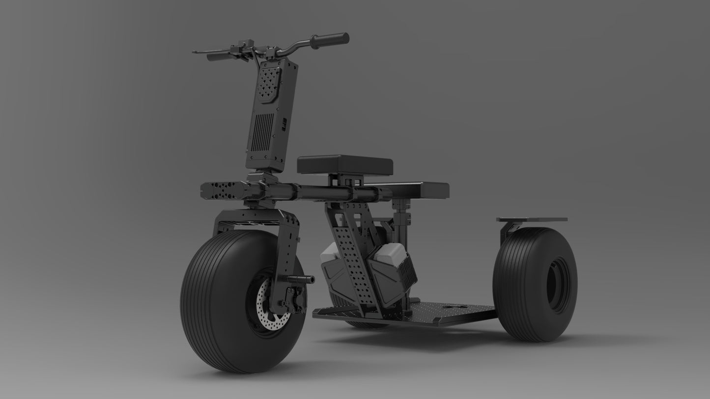 Raptor Electric Trike + Rickshaw - Grip Support Store