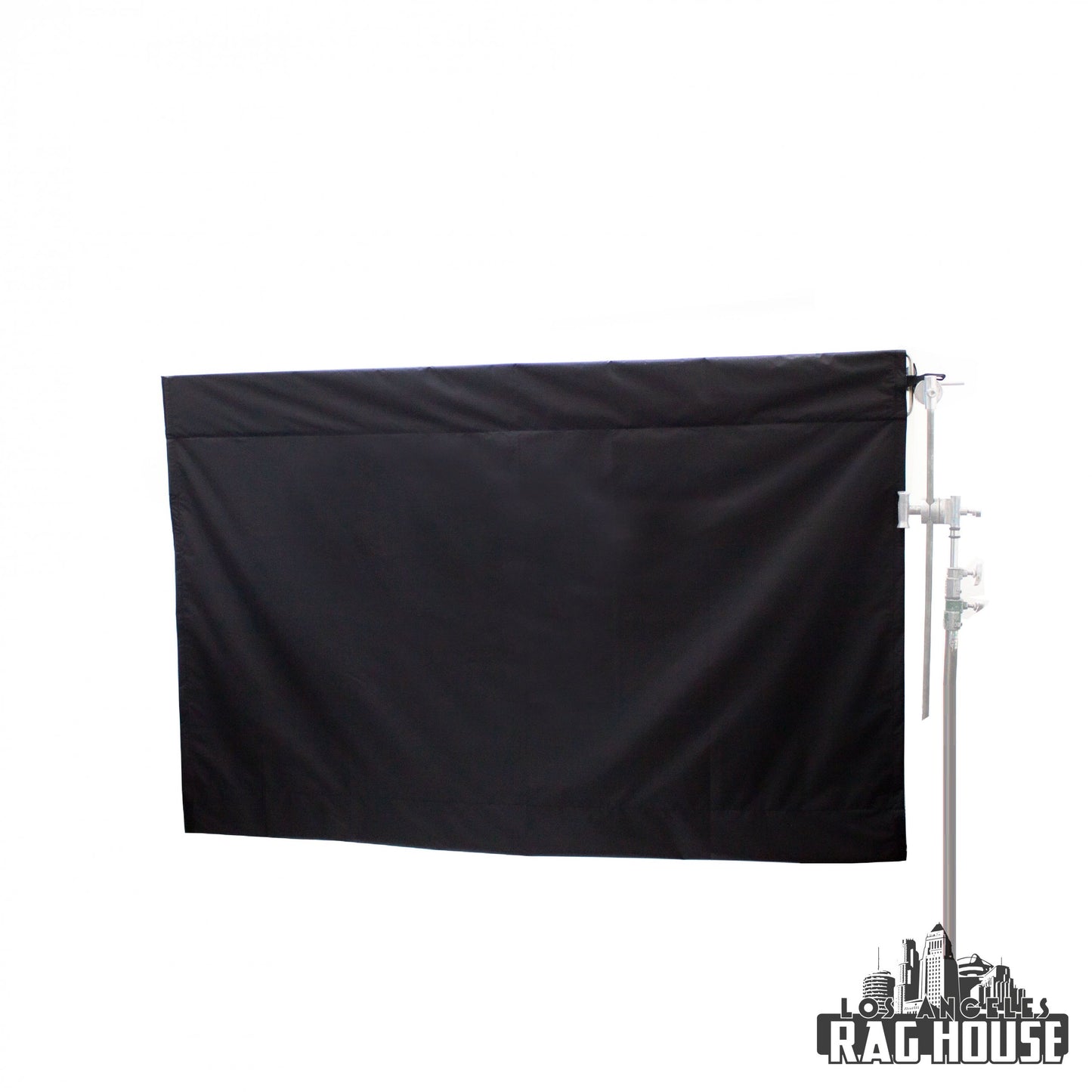 Halo Frost White Wag Flag Cover Roll-Out by LA Rag House - cover rolled out on wag flag frame