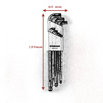ALLEN KEY METRIC STUBBY SET - Grip Support Store