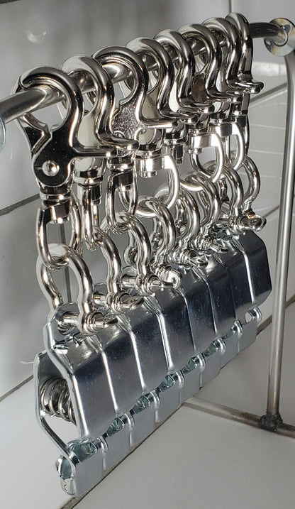 Heavy Duty Steel Silver Glove Clip