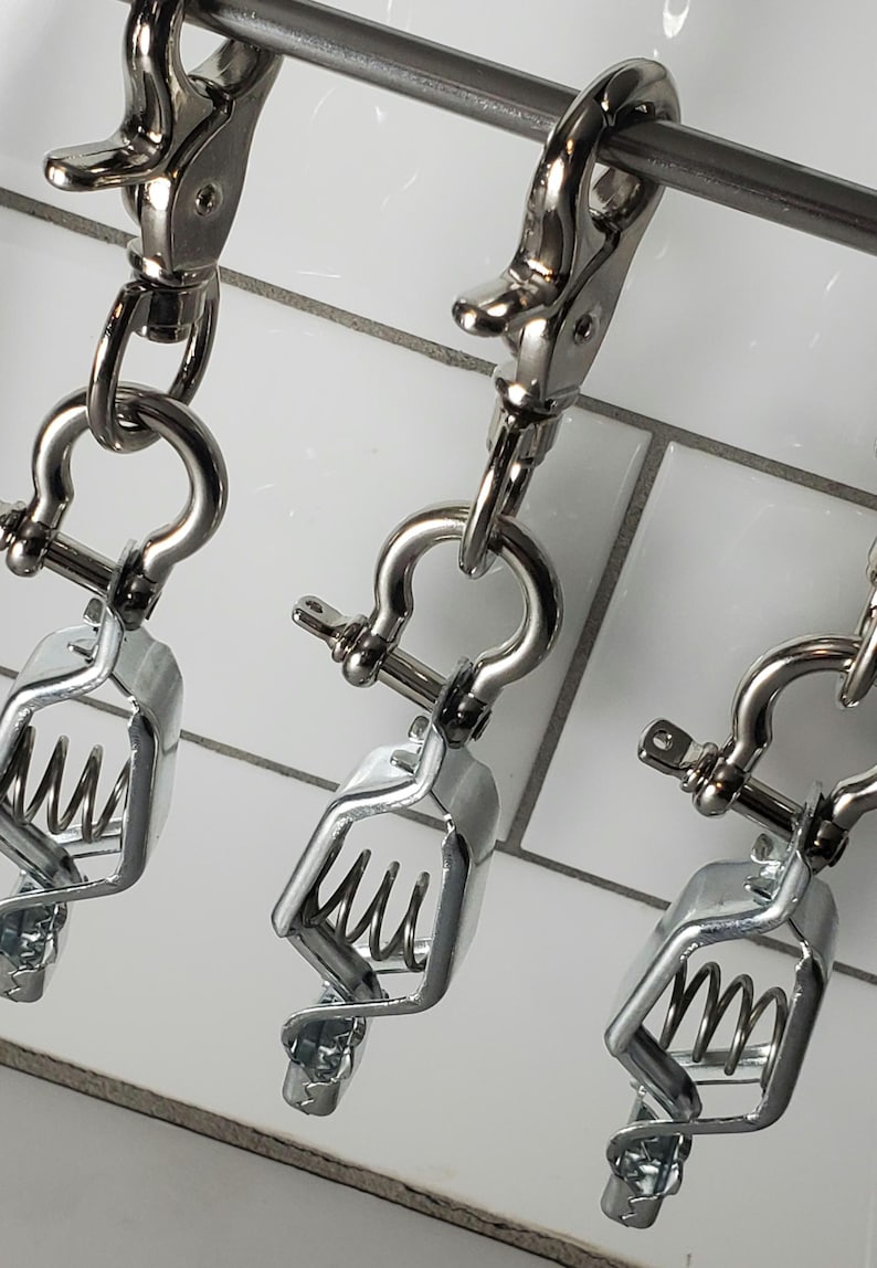 Heavy Duty Steel Silver Glove Clip