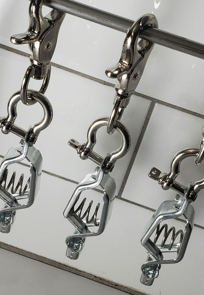 Heavy Duty Steel Silver Glove Clip