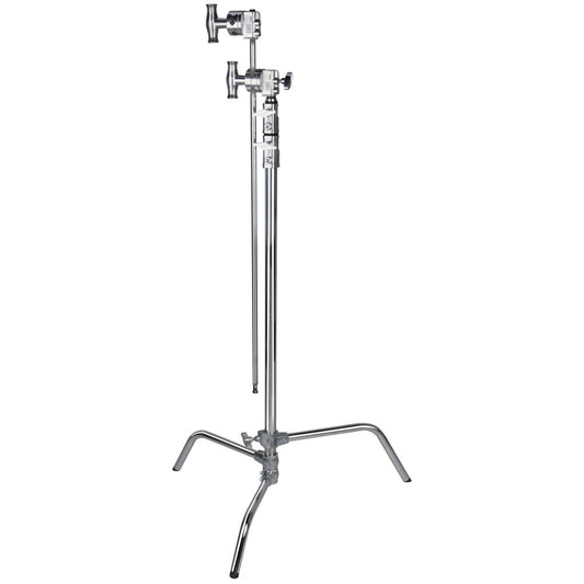 Kupo 40" Master C-Stand With Sliding Leg Kit & Quick Release System (Stand With 2.5" Grip Head & 40" Grip Arm With Hex Stud) - Silver