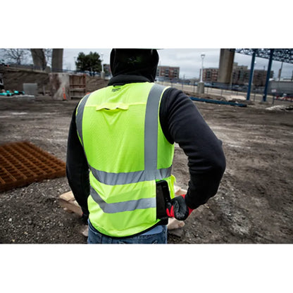 Milwaukee Class 2 High Visibility Yellow Performance Safety Vest - Grip Support Store