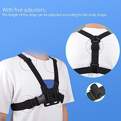 Mobile Phone Chest Mount Strap Holder ，Anti-Slide Strap Mount for Phone 360 Degree Rotary for Video Recording Camera Harness - Grip Support Store