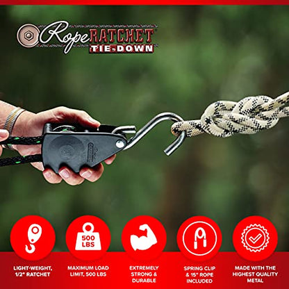 1/2" Rope Ratchet Tie down - Grip Support Store