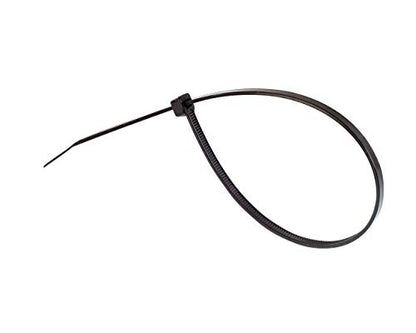 12" Black Zip Ties, 100 Pack, 50lb Strength - Grip Support Store