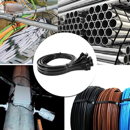 Heavy Duty 18 Inch / Black Zip Ties - 50 Pack - Grip Support Store