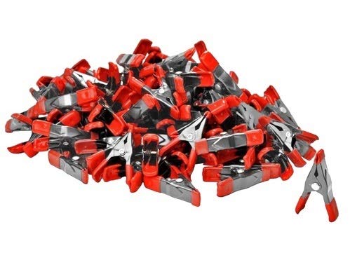 Mini Spring Clamps w/ Red Rubber Tips (120pk) - Grip Support Store