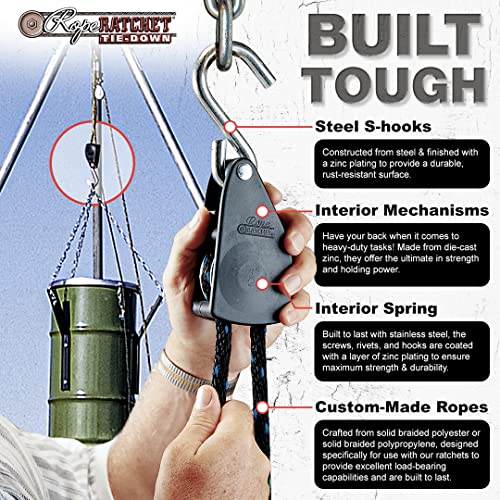 Rope Ratchet 3/8" x 8' - Grip Support Store