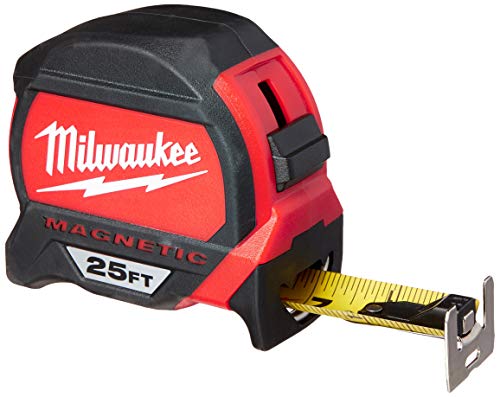 Milwaukee Magnetic Tape Measure 25 ft x 1.83 Inch - Grip Support Store