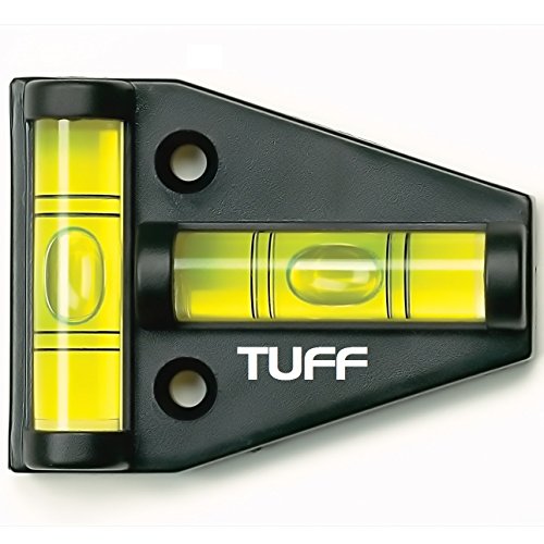 TUFF T Level; Shatterproof Cross Check Bubble Level 2 Way - Grip Support Store