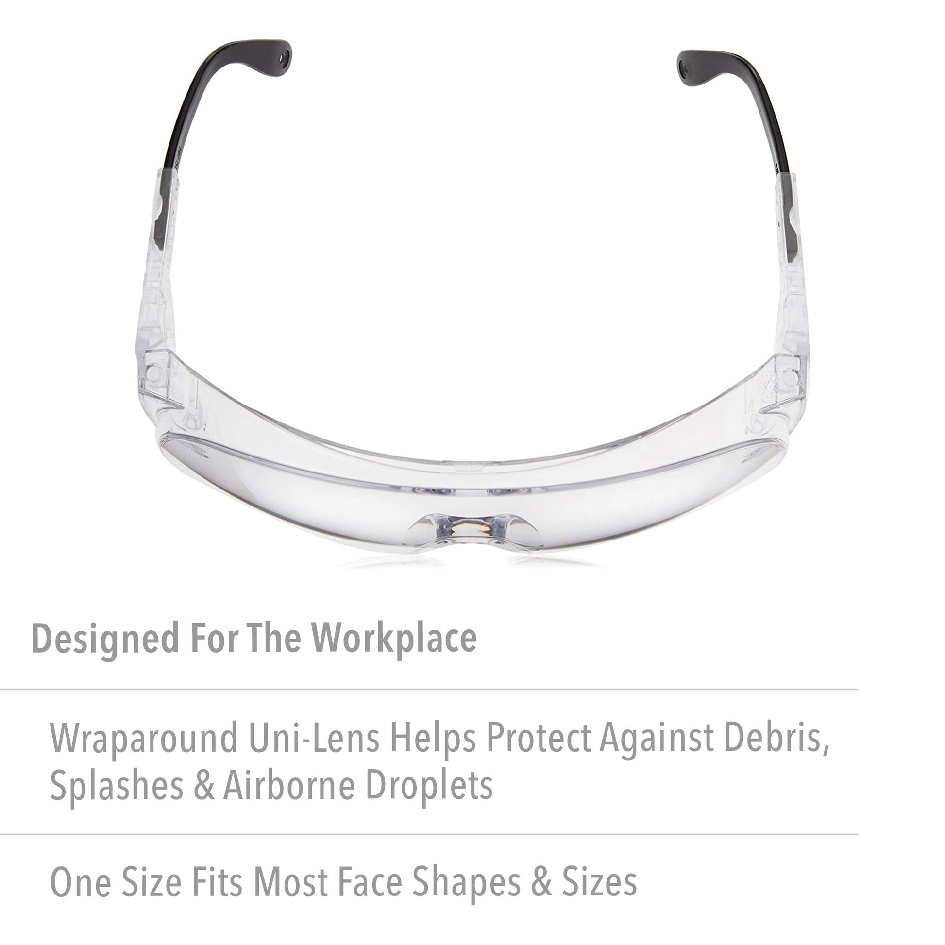 Ultra-Spec Safety Glasses with Clear extreme Anti-Fog Lens - Grip Support Store