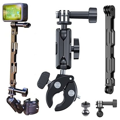 Claw Clamp Mount + Extension Rod Bundle Kit for GoPro - Grip Support Store