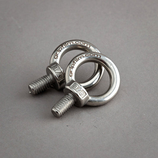 3/8-16 STAINLESS STEEL EYE BOLT SET - Grip Support Store